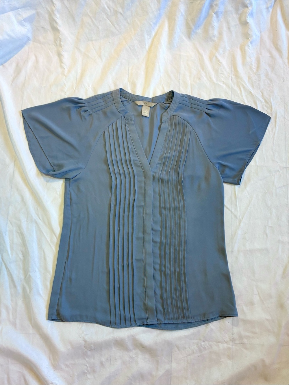H&M Chiffon Flutter Sleeve Blouse